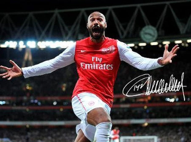 Thierry Henry Arsenal Signed Autographed Photo