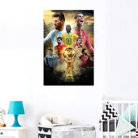 Football Superstar FIFA World Cup Poster