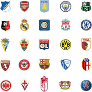 50 pcs Soccer Logo Stickers