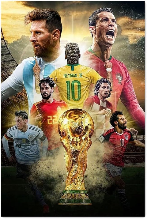 Football Superstar FIFA World Cup Poster