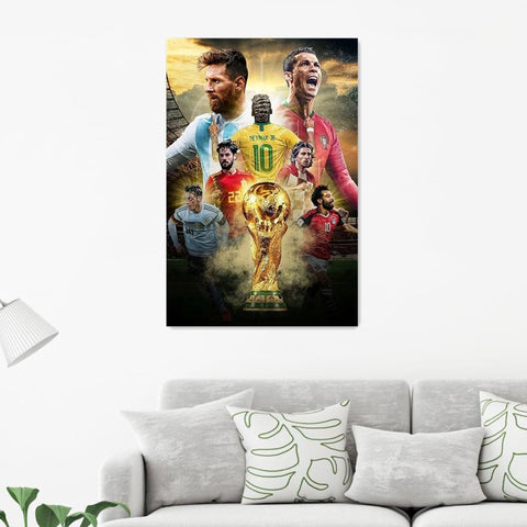 Football Superstar FIFA World Cup Poster