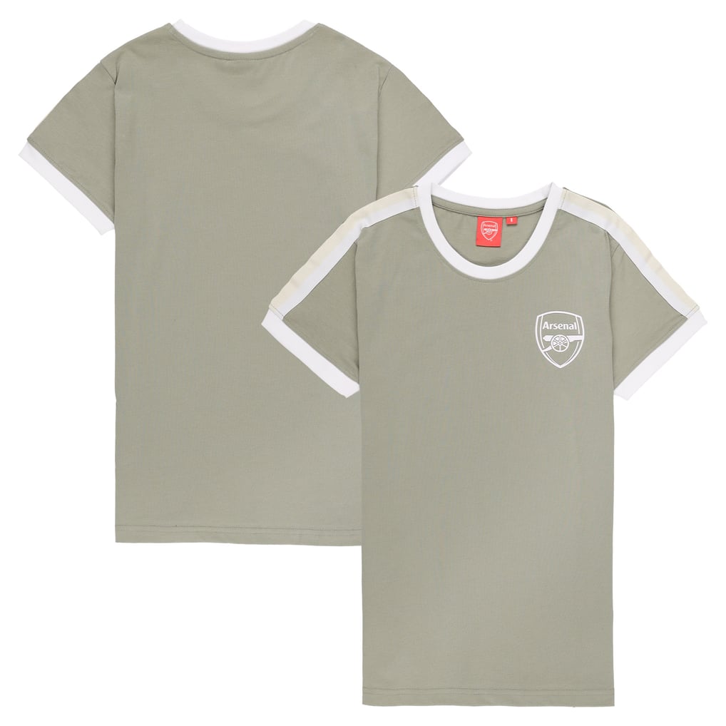 Arsenal Tape Detail T-Shirt - Seagrass - Womens - view 1