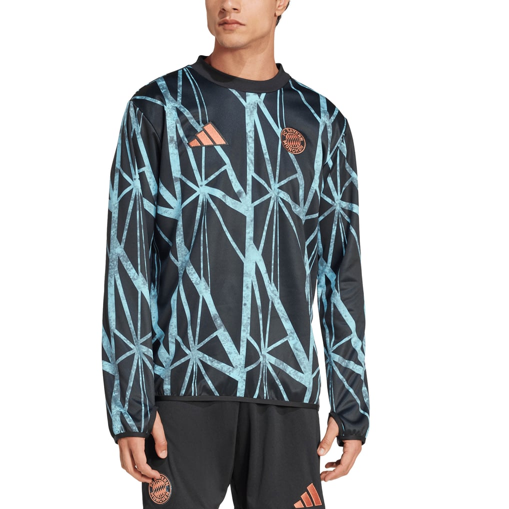 FC Bayern adidas Pre Match Warm Top - Black - view 2