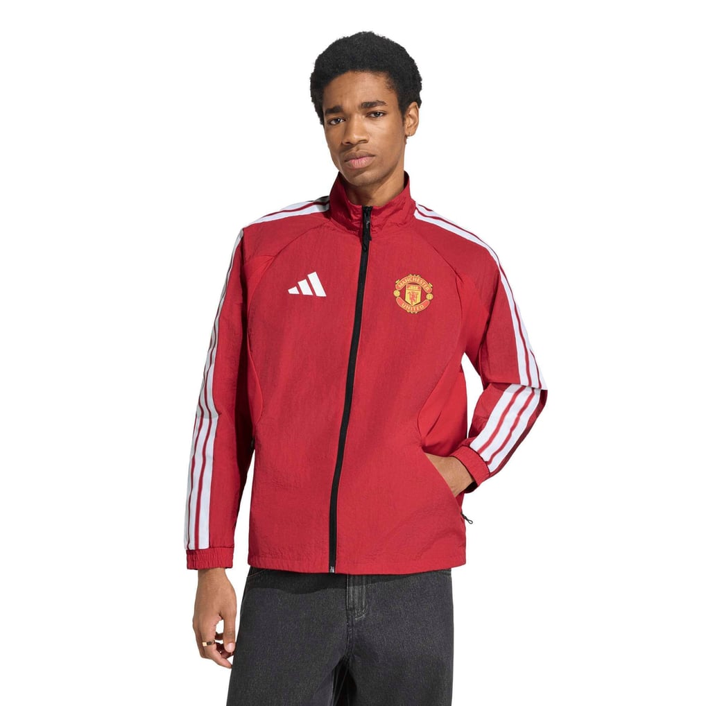 Manchester United adidas Anthem Jacket - Red - view 1