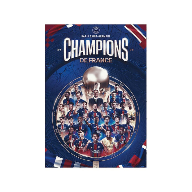 PSG Champions 2025 Poster - A3