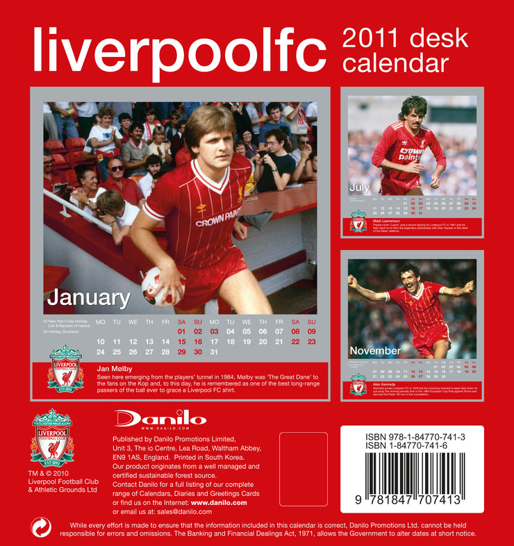 2011 Desk Calendar (Liverpool Legends)
